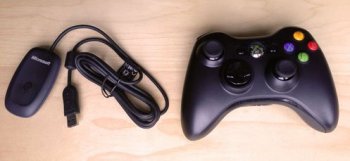 Ресивер и беспроводной контролер Xbox 360