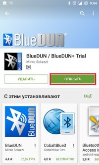 Открываем BlueDun